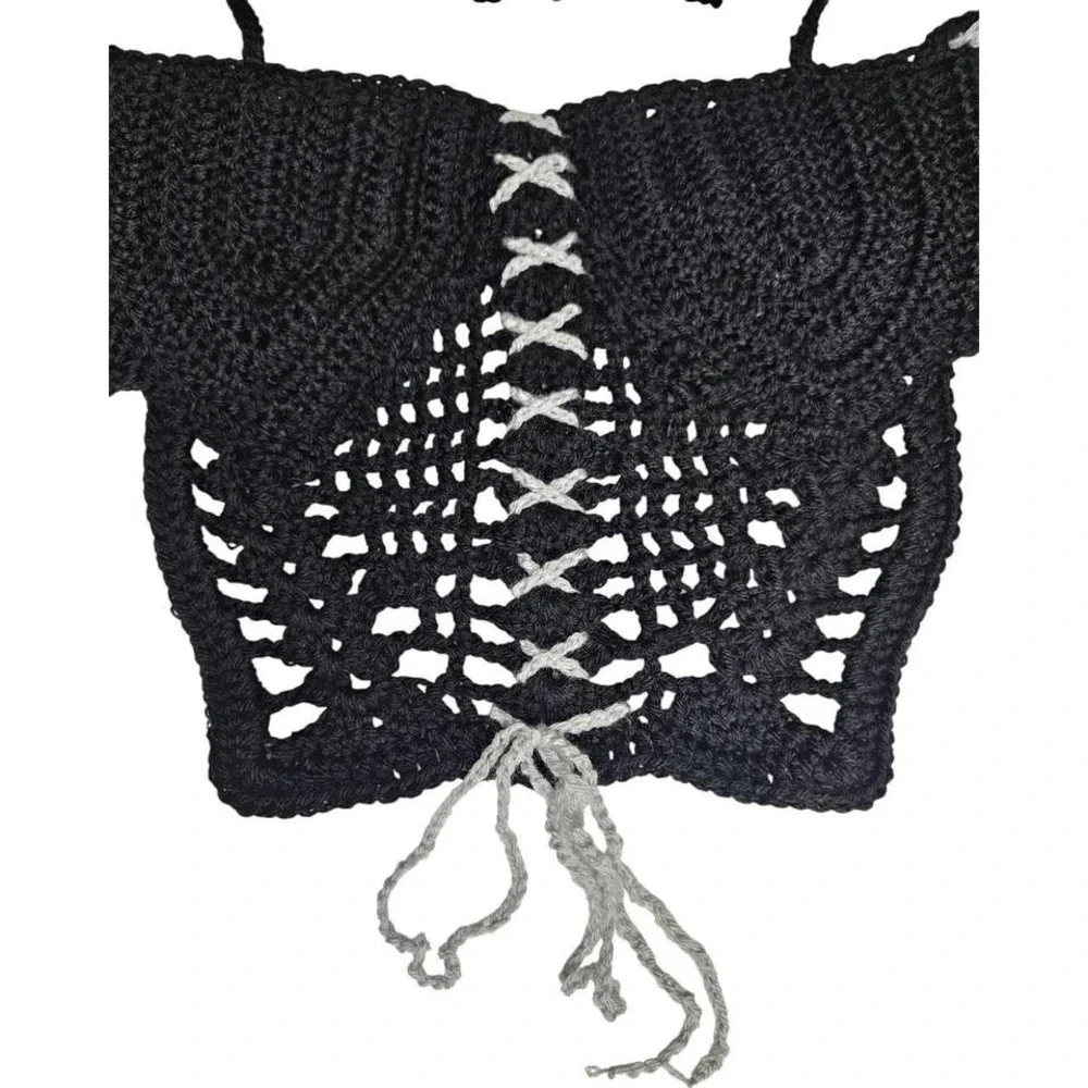 Handmade crochet corset
